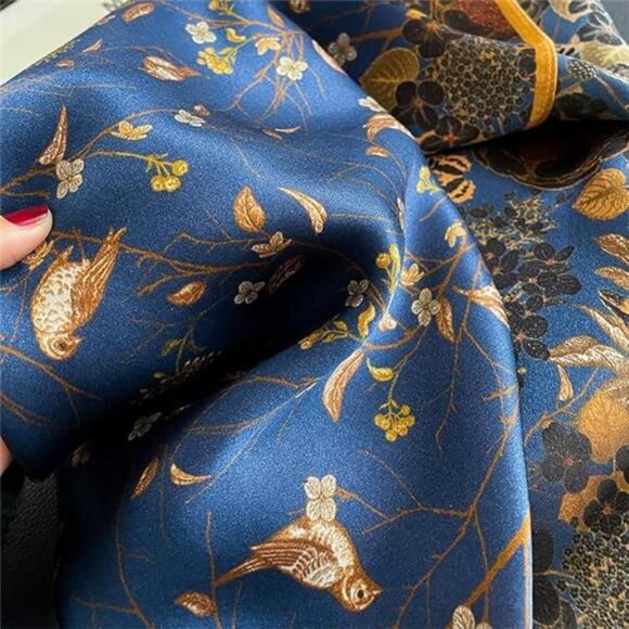 100% Pure Mulberry Silk Scarfs 27"x27" Square Scarf Women Neckerchief Headscarf - Picture 4 of 7